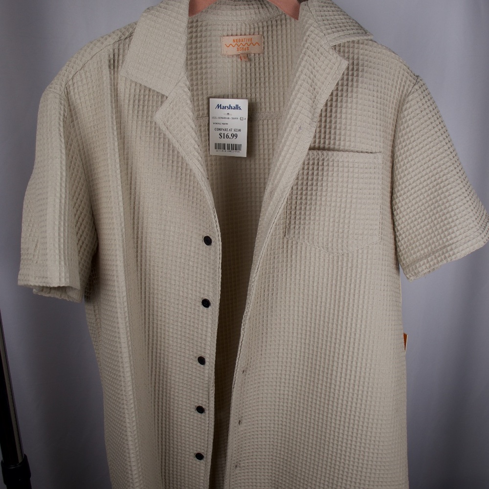 Waffle Button Up